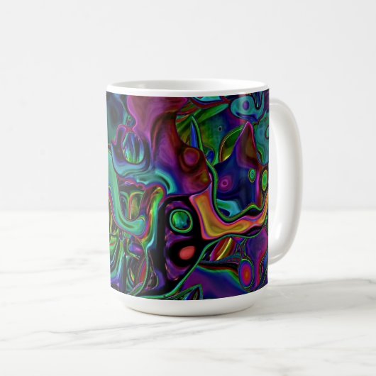 Mug de café de fonte de cerveau (Devant droit)