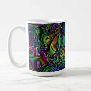 Mug de café de fonte de cerveau