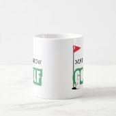 Mug de café de golf personnalisé (Centre)