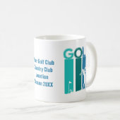 Mug de café de Golfer customisée (Devant droit)