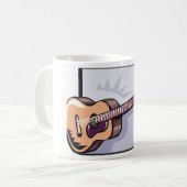 Mug de café de guitare acoustique (Devant gauche)