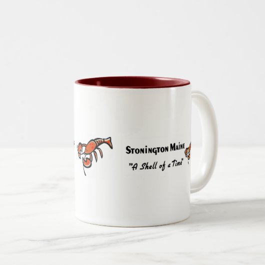 Mug de café de homard Stonington Maine (Devant droit)