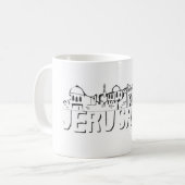 Mug de café de Jérusalem (Devant gauche)