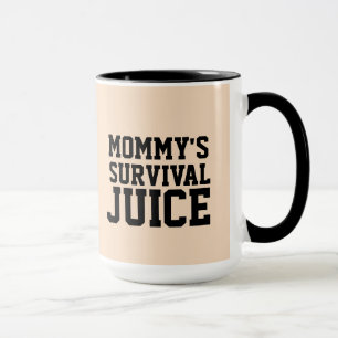 MUG DE CAFÉ DE JUS SURVIVAL DE PAPA MOMMY