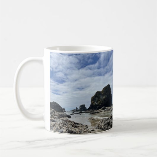 Mug de café de la côte de l'Oregon (Gauche)