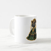 Mug de café de la déesse de mariage au chat gris (Devant gauche)