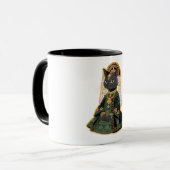 Mug de café de la déesse de mariage au chat gris (Devant gauche)