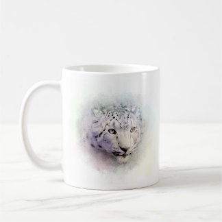 Mug de café de la faune léopard des neiges