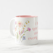 mug de café de la fête des Mères avec citation (Devant gauche)