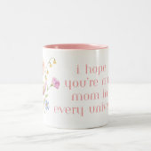 mug de café de la fête des Mères avec citation (Centre)