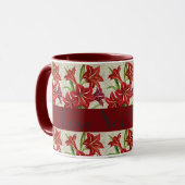 Mug de café de la fête des mères Lys rouges (Devant gauche)