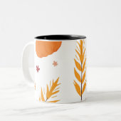 Mug de café de la récolte de l'automne citrouille (Devant gauche)