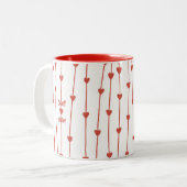 Mug de café de la Saint-Valentin avec branches de (Devant gauche)