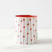 Mug de café de la Saint-Valentin avec branches de (Centre)