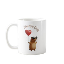 Mug de café de la Saint-Valentin Capybara Mignon T