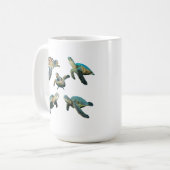 Mug de café de la tortue de mer (Devant gauche)