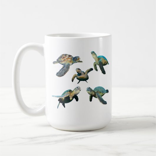 Mug de café de la tortue de mer (Gauche)