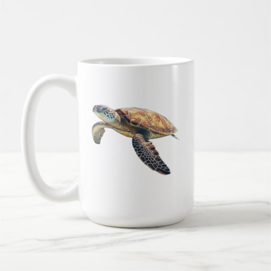 Mug de café de la tortue de mer (Gauche)