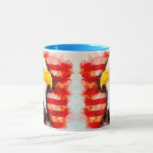 Mug de café de l'aigle américain (Centre)