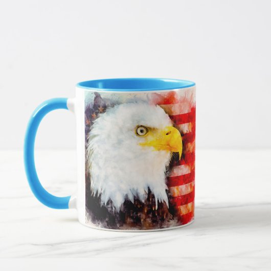 Mug de café de l'aigle américain (Gauche)