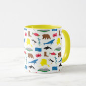 Mug de café de l'Alaska (Devant droit)