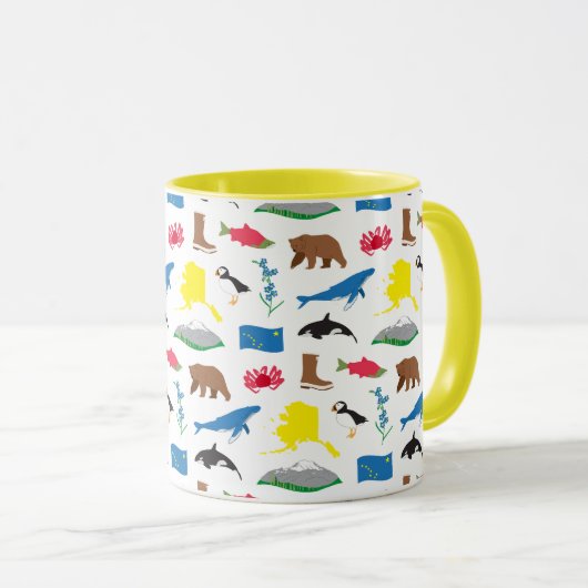 Mug de café de l'Alaska (Devant droit)