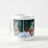 Mug de café de lapin d'hiver (Devant gauche)