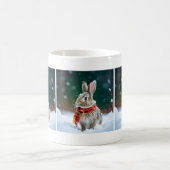 Mug de café de lapin d'hiver (Centre)
