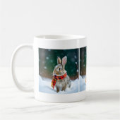Mug de café de lapin d'hiver (Gauche)