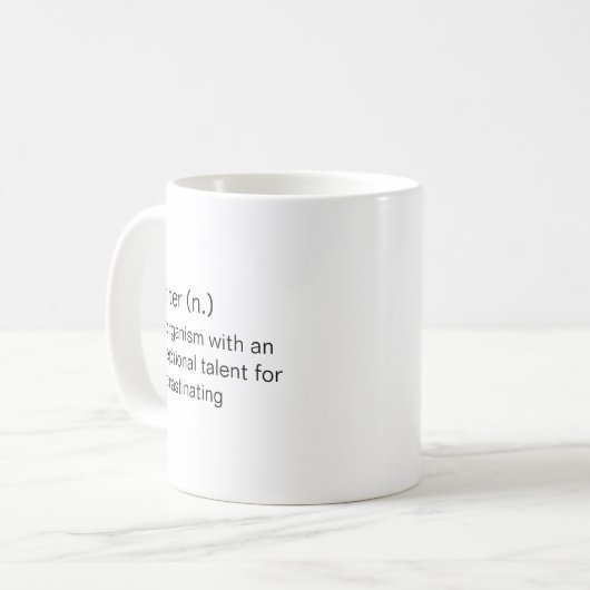 Mug de café de l'écrivain (Devant gauche)