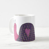 Mug de café de l'escargot rose (Devant gauche)