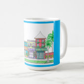 Mug de café de l'île tropicale (Devant droit)