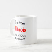 mug de café de l'Illinois (Devant gauche)