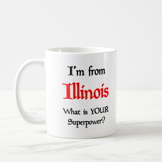 mug de café de l'Illinois (Gauche)