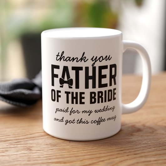 Mug de café de mariage drôle pour le père de la ma