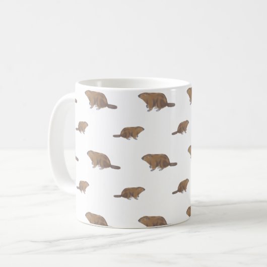 Mug de café de marmotte (Devant gauche)
