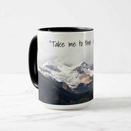 Mug de café de montagne (Devant gauche)