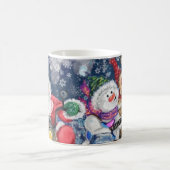 Mug de café de Noël avec des amis heureux (Centre)