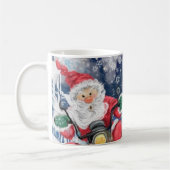 Mug de café de Noël avec des amis heureux (Gauche)