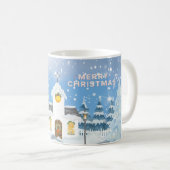 Mug De Café De Noël Avec Petite Église Blanche De (Devant droit)