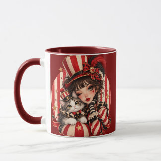 Mug de café de Noël cirque vintage personnalisé