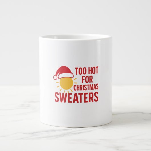 Mug de café de Noël drôle – Trop chaud pour les pu (Devant)