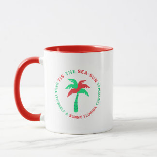 Mug de café de Noël en Floride - C'est le soleil m