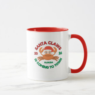 Mug de café de Noël en Floride Santa Claws