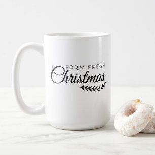 Mug de café de Noël frais de ferme