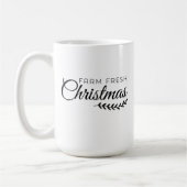 Mug de café de Noël frais de ferme (Gauche)