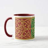 Mug de café de Noël gothique rouge et vert (Gauche)