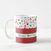 Mug de café de Noël motif coloré (Gauche)