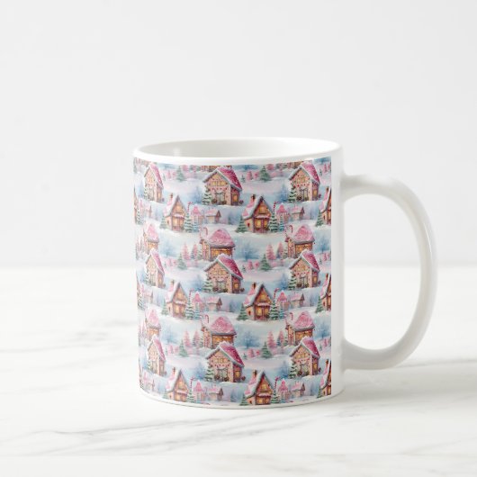 Mug de café de Noël rose (Droite)