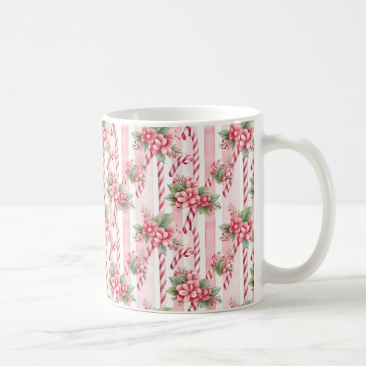 Mug de café de Noël rose (Droite)